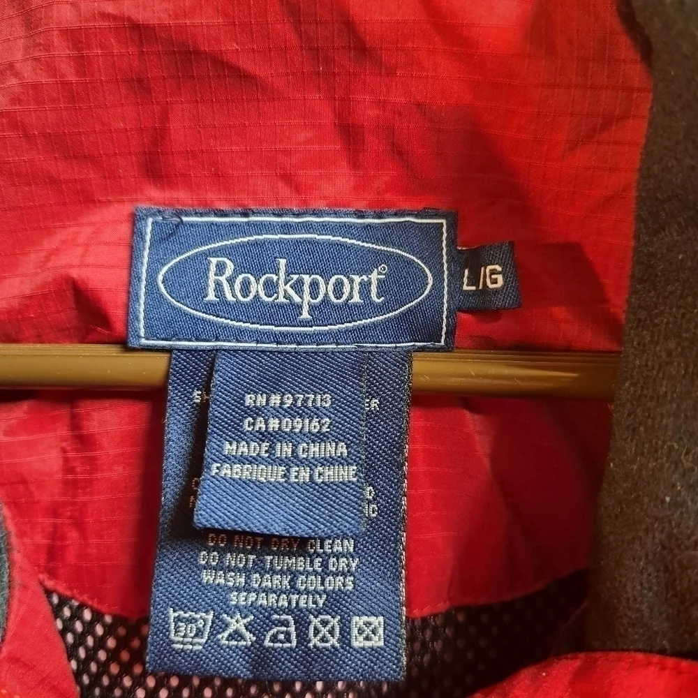 Rockport windbreaker Jacket size large